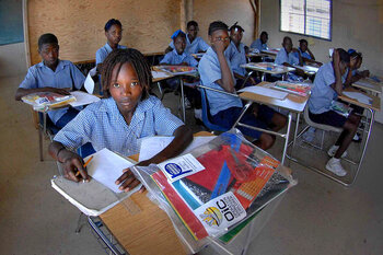 Schüler in Haiti
