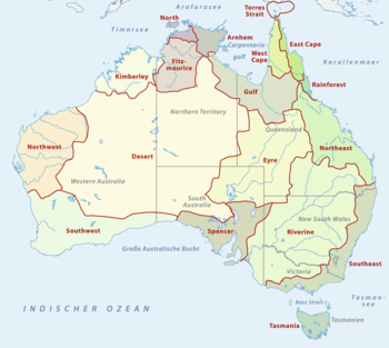 Regionen, Aborigines, Australien