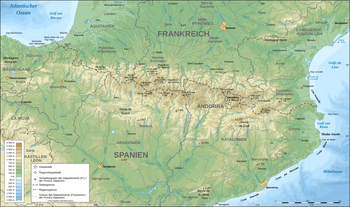 Gebirge zwischen Frankreich und Spanien