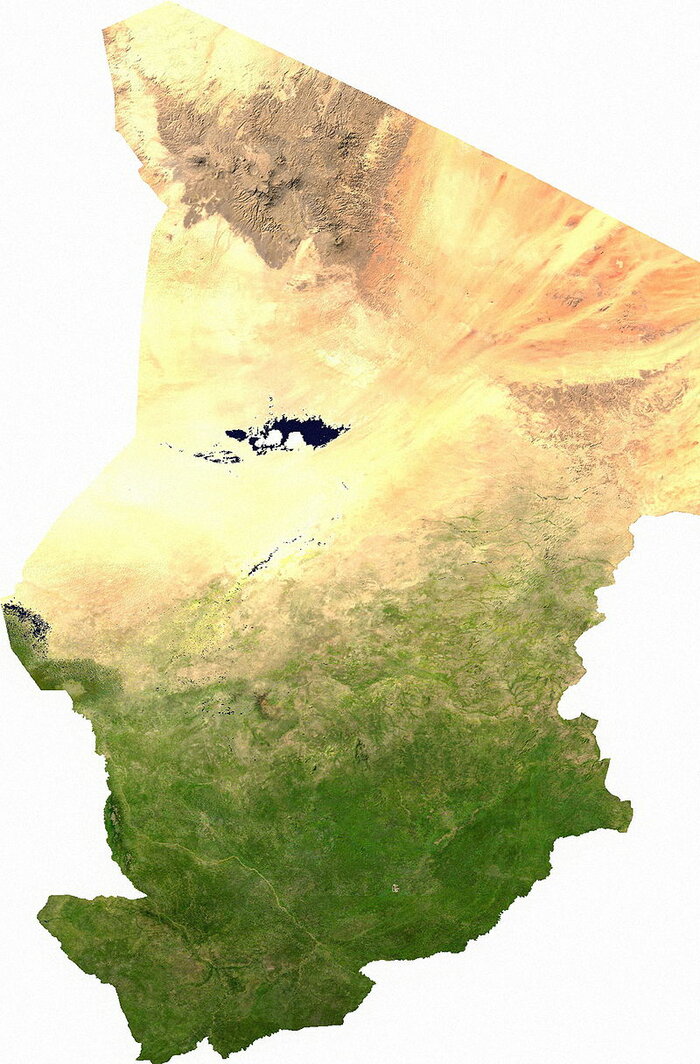 Satellitenbild des Tschad