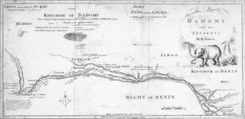 Karte des Königreichs Dahomey von 1793