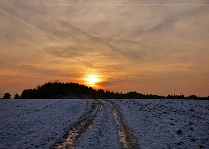 Sonnenuntergang in Luxemburg