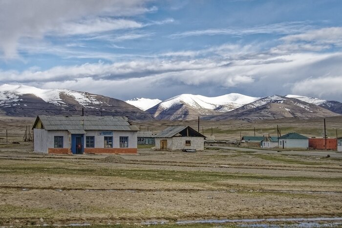 Häuser im Pamir-Gebirge