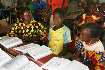 Schüler in Mali