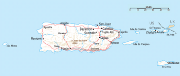 Karte von Puerto Rico