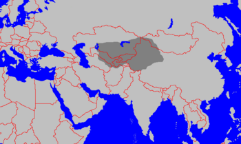 Ausdehnung des Karachaniden-Reiches im 11. Jahrhundert