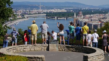 Touristen in Budapest