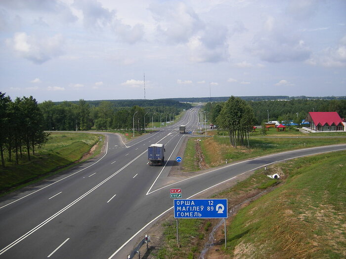 Fernstraße M1 in Weißrussland