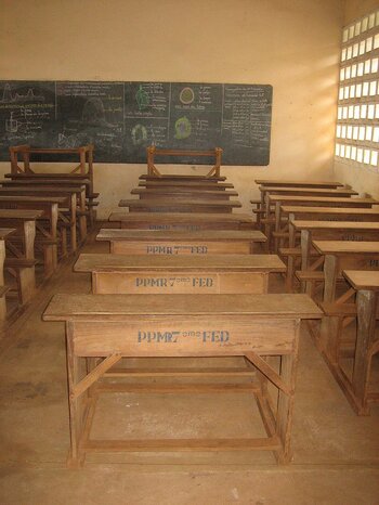 Klassenraum in Togo