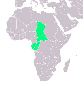 Karte von Französisch-Äquatorialafrika