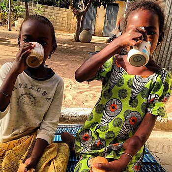 Frühstück im Senegal