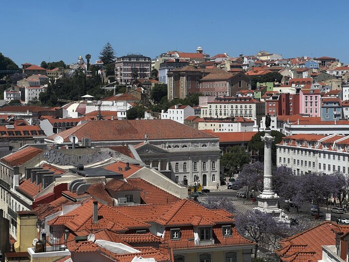 Rossio Platz in Lissabon