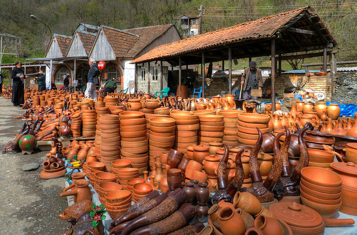 Töpfermarkt bei Kutaissi