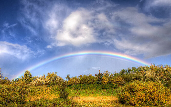 Regenbogen in Island