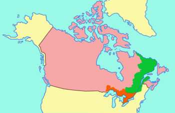 Niederkanada und Oberkanada