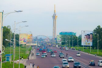Boulevard Lumumba in Kinshasa