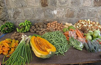 Marktstand auf Nevis