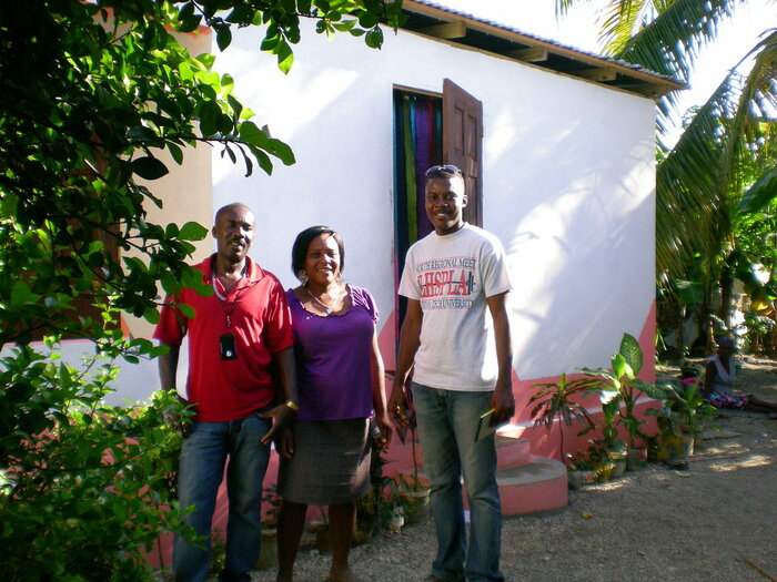 Wieder aufgebautes Haus in Haiti