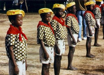 "Pioniere der Revolution" in Burkina Faso etwa 1987