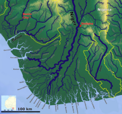 Karte vom Nigerdelta