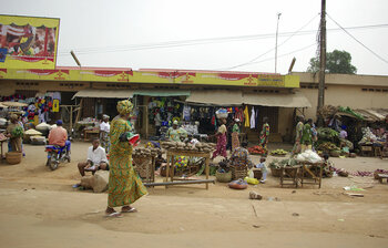 Markt in Porto Novo, der Hauptstadt von Benin