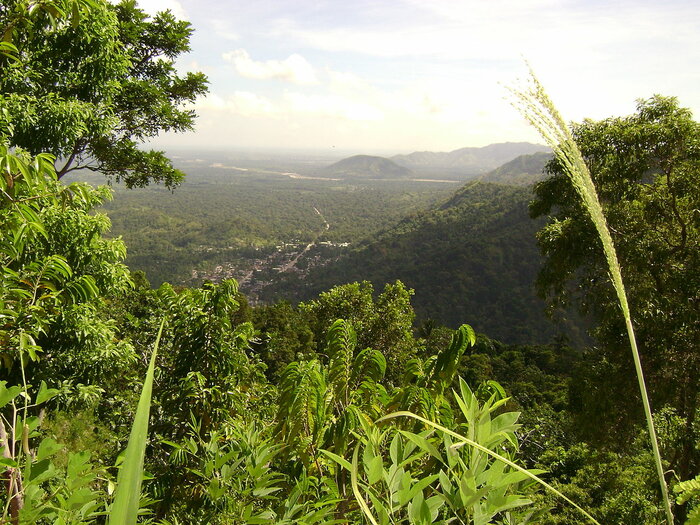 Landschaft in Haiti, Blick auf Milot