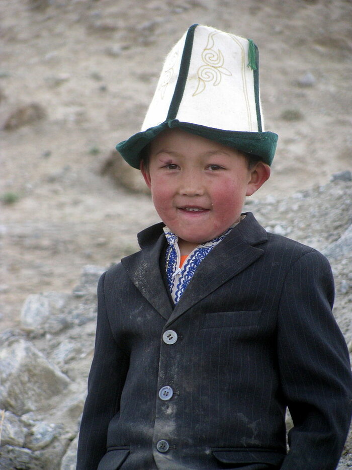 Junge aus Kirgisistan