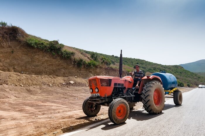 Traktor in Algerien