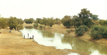 Fluss in Burkina Faso