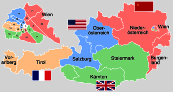 Besatzungszonen in Österreich