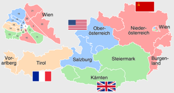 Besatzungszonen in Österreich