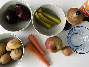 Zutaten Salat Vinaigrette