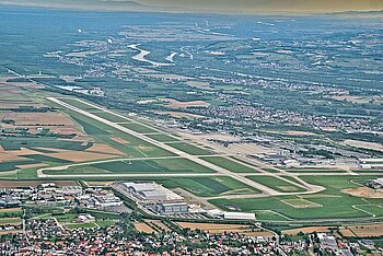 Flughafen Basel - Mulhouse von oben