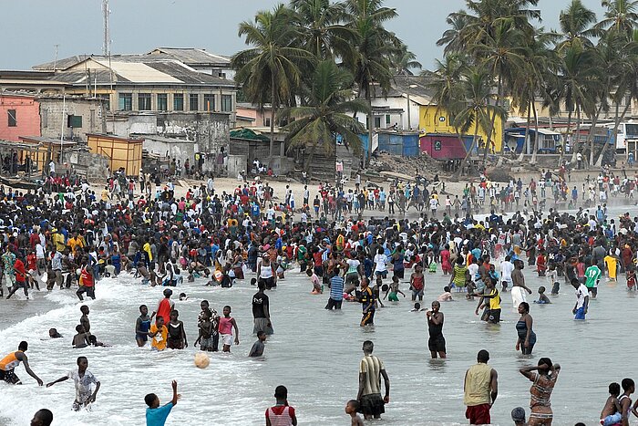 Badespaß in Ghana