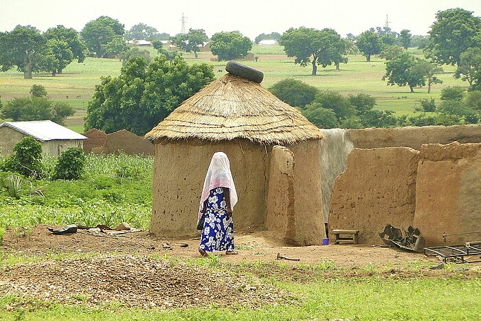 Hütte in Ghana