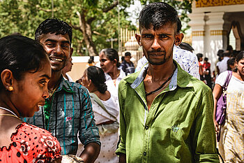 Menschen in Sri Lanka