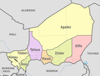 Regionen von Niger