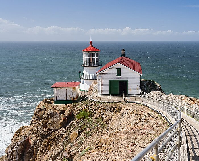 Point Reyes an der Pazifikküste der USA