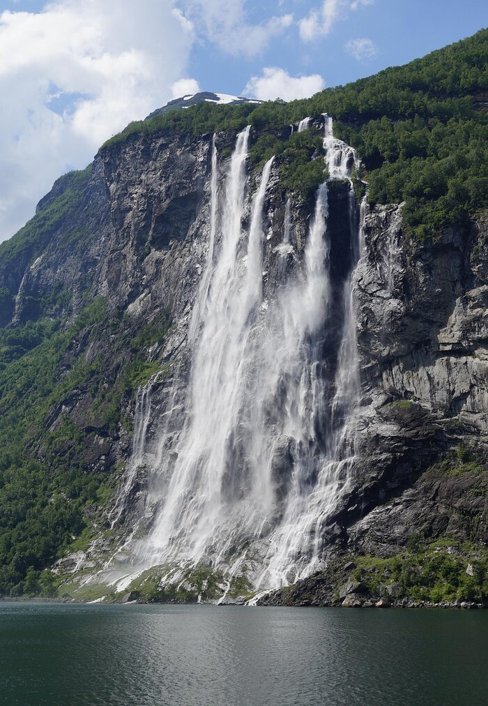 Sieben Schwestern am Geirangerfjord Sieben Schwestern am Geirangerfjord