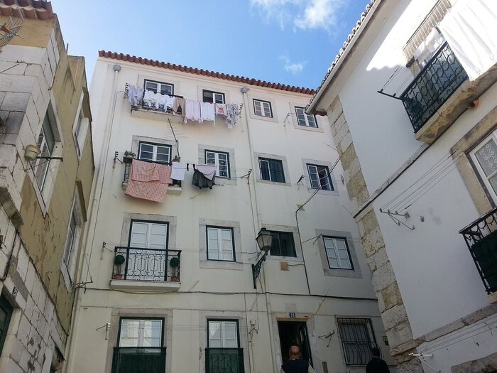 Innenhof in Lissabon