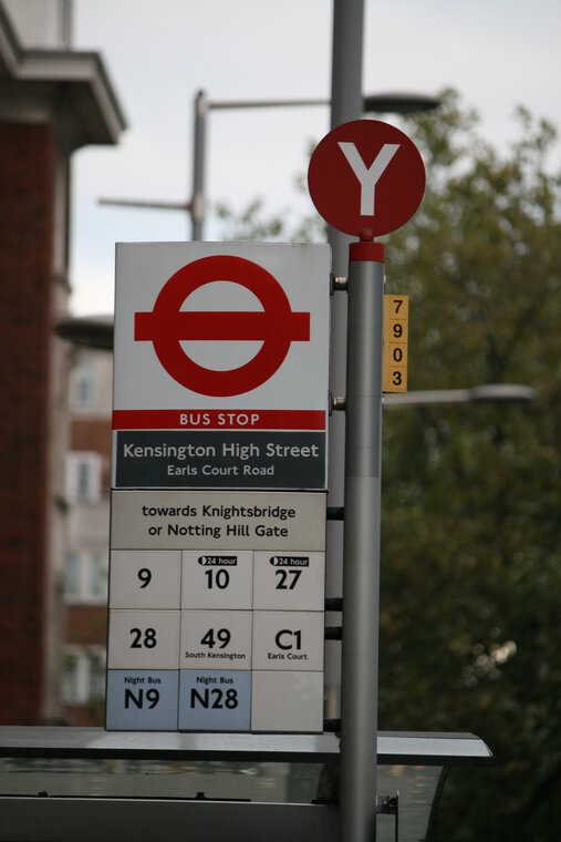 Bushaltestelle in London
