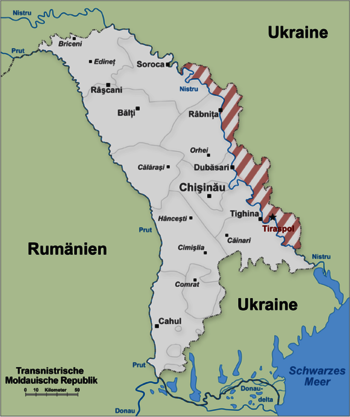 Transnistrien Karte