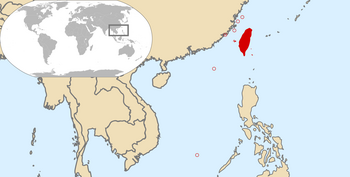 Wo liegt Taiwan auf der Weltkarte
