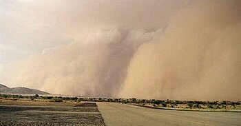 Sandsturm im Tschad