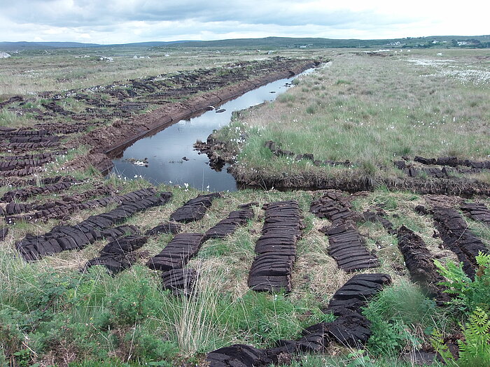 Torfabbau in Irland