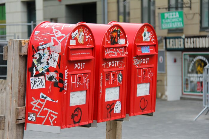 Briefkästen in Dänemark