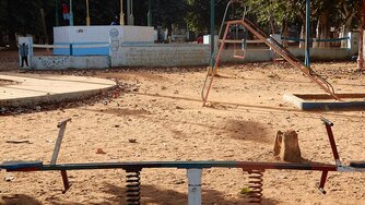Spielplatz in Bolama, Guinea-Bissau