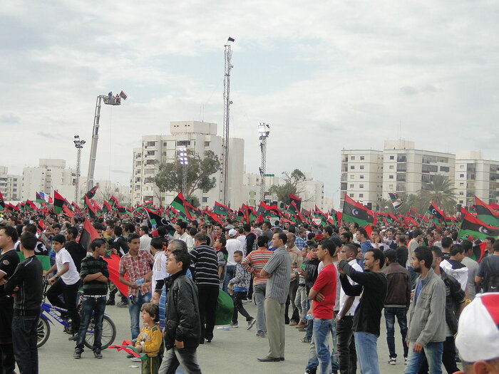 Libyer feiern