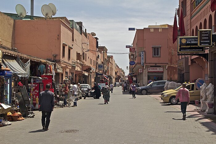 Straße in Marrakesch