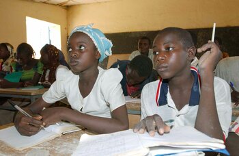 Schüler in Niger